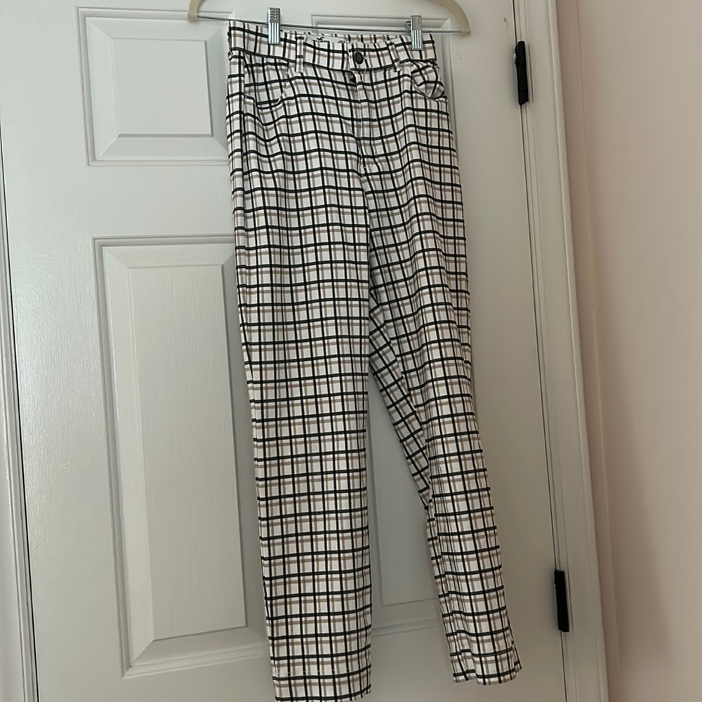 Hollister Ultra High-Rise Plaid Pants